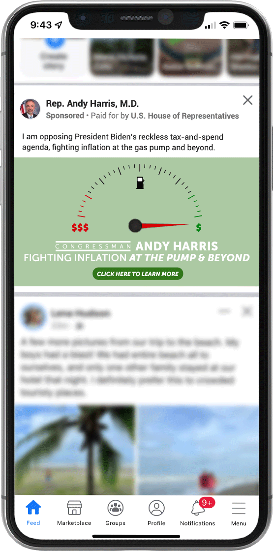 Sample of Hometown Connection franked digital advertising issue updates